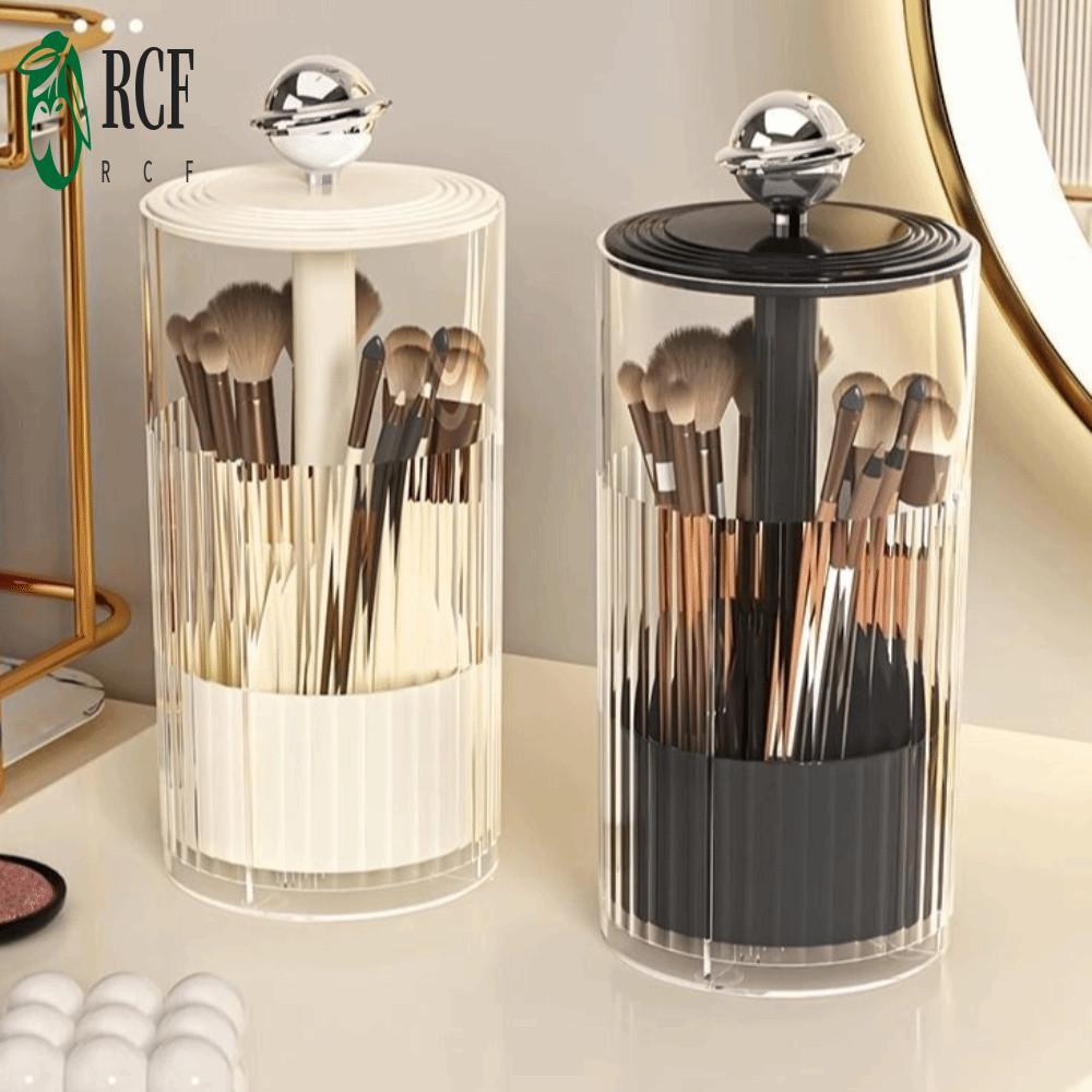 Hộp đựng cọ trang điểm nắp nâng tự động - Hộp đựng mỹ phẩm chống bụi cho bàn trang điểm