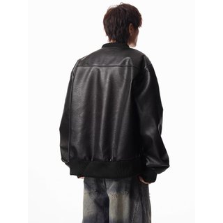 Áo khoác da nam ESEA retro, phong cách xe máy, thiết kế unisex