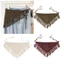 Khăn quàng cổ bằng vải Polyester mềm mại dành cho người lớn Khăn quàng cổ dệt kim rỗng thoáng khí