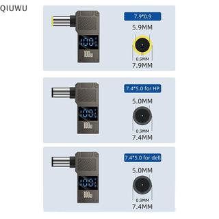 QIUWU PD100W Laptop Sạc Nguồn Cung Cấp Kết Nối Adapter Nữ Type-C Sang Nam Chuyển Đổi Màn Hình Hiển Thị Kỹ Thuật Số Cho / /.