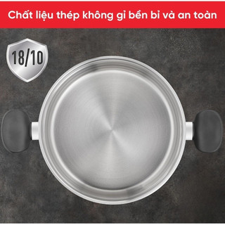 Nồi hấp Inox 18/10 Tefal Couscous Primary E3089504 24cm - Thép không gỉ - Đế 3 lớp | BH 24 Tháng