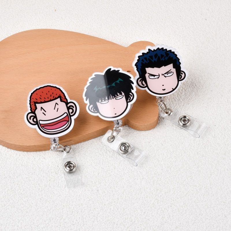 Kẹp Giữ Thẻ  acrylic Dễ Thương Có Thể Rút Lại Tiện Dụng Cho Y Tá / Bác Sĩ