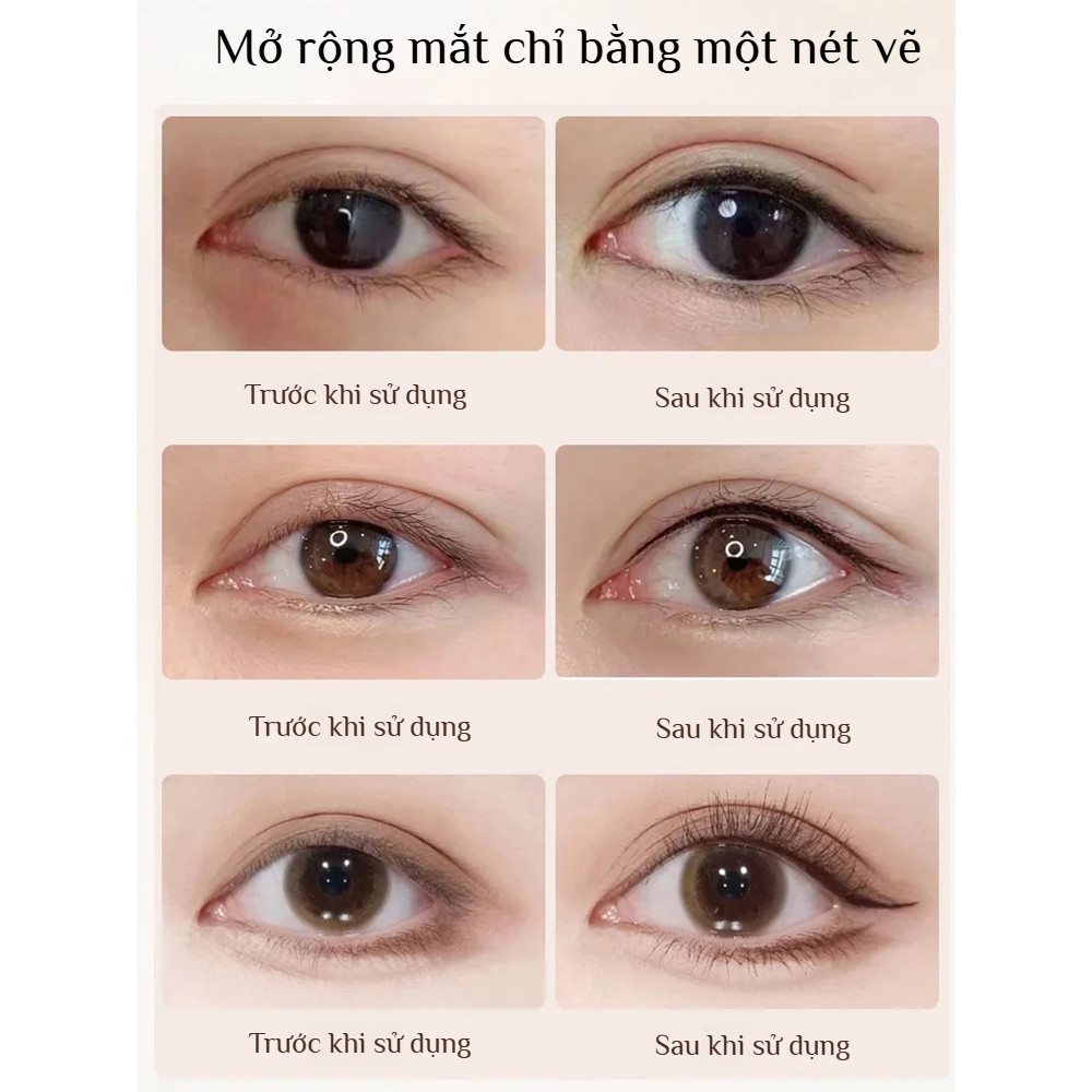 🔥Giá sốc🔥Bút kẻ mắt dạng gel mịn mượt / Bút kẻ mắt dạng gel chống thấm nước và mồ hôi lâu trôi/bút kẻ mắt