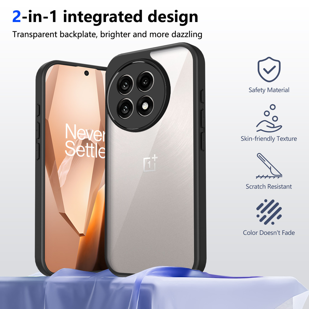 Ốp lưng OnePlus Ace 5 Pro Vỏ 6,78 inch Model PKR110 Vỏ trong suốt mờ thời trang cho OnePlus Ace 5 Pro 5G Vỏ điện thoại