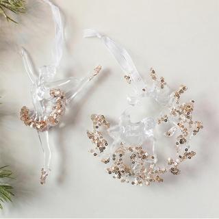 Pha Lê-Trong Suốt Trang Trí Giáng Sinh Mặt Dây Chuyền Hiện Đại Kim Sa Lấp Lánh Treo Mặt Dây Bền Thanh Lịch Trong Suốt Acrylic Pha Lê Trang Trí Cho Mùa Đông Xứ Sở Thần Tiên Vòng Hoa Trang Trí Tiệc