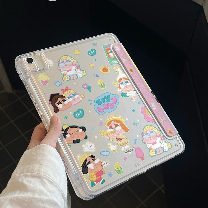 Bảo vệ cho ốp lưng ipad 25S A16 gen11th Air2 M2 Air6 M3 Air7 thế hệ thứ 10 Gen5 / 6 M4 24S pro11 Air4 / air5 pro12.9 air13 inch air11 Mini4 / 5 / 6 Gen7 Gen8 Gen9 Phim hoạt hình Vỏ máy tính bảng dễ thương