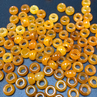 ((20 Chiếc) Hạt Ngọc 8x4mm Lớn, Vàng, Phụ Kiện Tự Làm Vòng Tay)