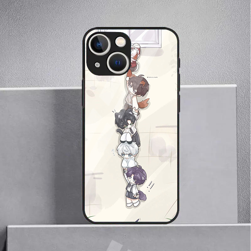 Ốp điện thoại thủy tinh Love and Deepspace 12 cho IPhone 16 15 14 13 12 11 Pro XR XS Max Plus Mini X XR 8 7 6s SE2 / 3