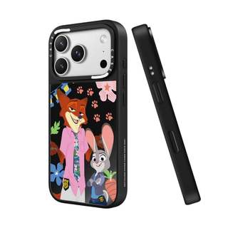 CASECASE X Zootopia 2 Nick và Judy Nhân Vật Ốp Lưng Đen & Bạc Gương Hút Từ Tính iPhone Dành Cho IPhone 17 Air 16 15 14 13 12 Pro Max Plus Ốp Lưng Cứng Khắc logo