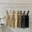 Áo Vest giữ nhiệt NICOLOO, Áo lót ấm thiết kế không tay cổ chữ U, màu trơn ấm áp có miếng đệm ngực Bình giữ ấm mùa đông hàng đầu