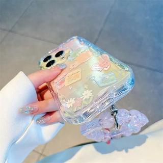 Ốp Xích Hoa Thỏ Anh Đào 3D Hợp Thời Trang Cho Infinix Hot 50 50i 40 40i 30i Smart 10 Plus 9 8 7 Tecno Spark Go 20 20C 10 Pro 10C 30C 4G Vỏ Điện Thoại TPU