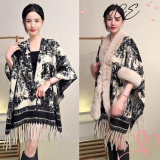 Khăn choàng cổ lông giả dày cao cấp, ấm áp mùa đông, thời trang nữ