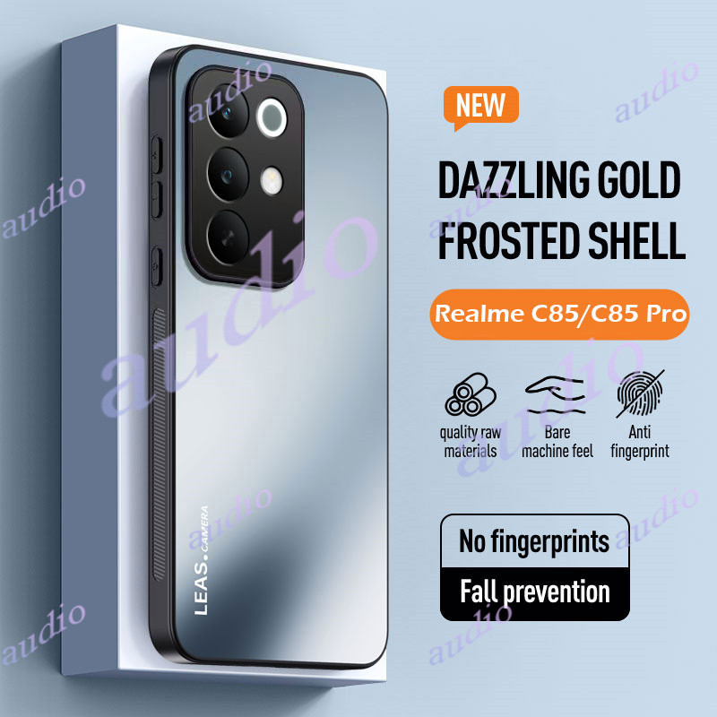 Ốp điện thoại mờ AG sang trọng Realme C85 Pro 4G 5G cho realme C85x C85 Pro C85Pro 4G 5G 2025 Vỏ nhựa TPU mềm mờ kim loại cho RealmeC85 Pro 4G 5G Vỏ chống sốc bảo vệ Camera