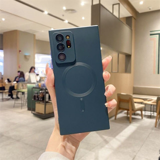 Dành Cho Samsung Galaxy Note 20 Ultra Note 10 Plus S24 S23 S22 S21 Ultra Plus FE Từ Tính Siêu Mỏng Matte Chống Vân Tay Có Bảo Vệ Ống Kính Có Vỏ Điện Thoại Lưới Bụi