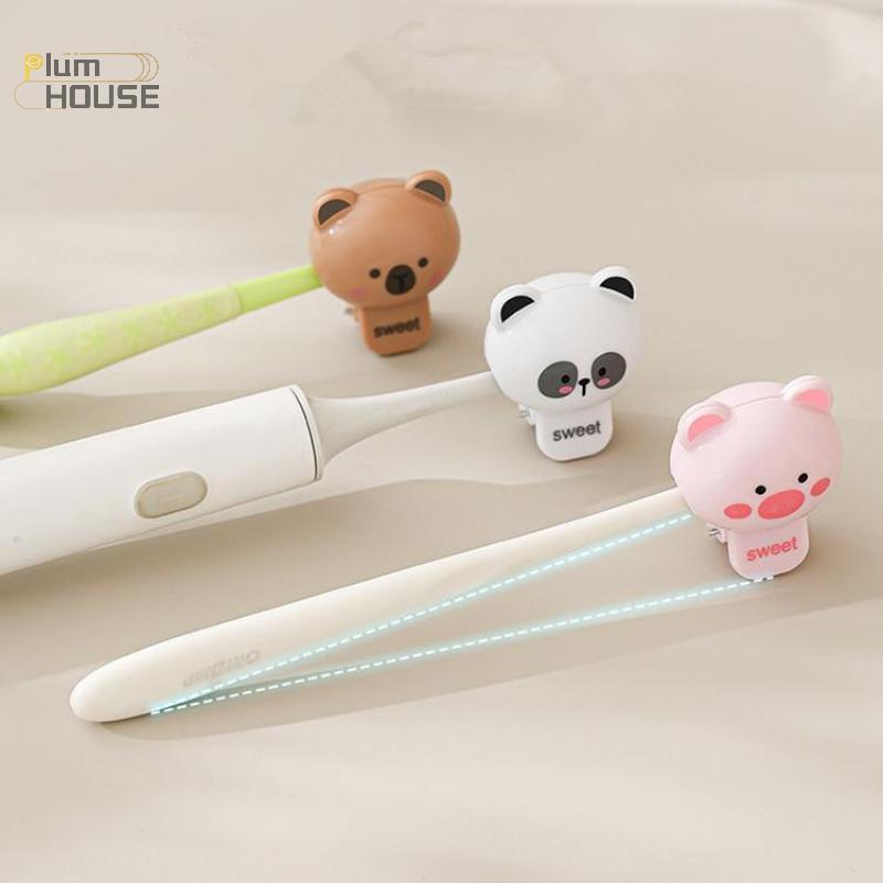 PlumHOUSE Hoạt Hình Động Vật Bàn Chải Đánh Răng Bao Kẹp Di Động Bàn Chải Đánh Răng Điện Chống Bụi Bảo Vệ Hộ Gia Đình Du Lịch VN