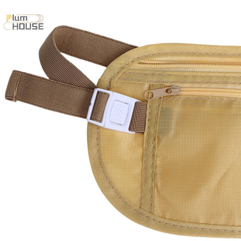 PlumHOUSE 1 Túi Thắt Lưng Thể Thao Đa Năng Thắt Lưng Tiền Cho Du Lịch Nữ Và Nam Mỏng Ẩn Ví Du Lịch Điện Thoại Di Động Túi Chống Trộm VN