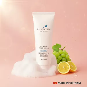 SỮA RỬA MẶT SÁNG DA DƯỠNG ẨM LUXVALEY WHITENING TRANSPARENT CLEANSER CHIẾT XUẤT TỪ THIÊN NHIÊN