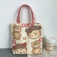 ZJM6 Túi Xách Canvas Họa Tiết Hoạt Hình Phong Cách Nhật Bản Cho Nữ MALAN
