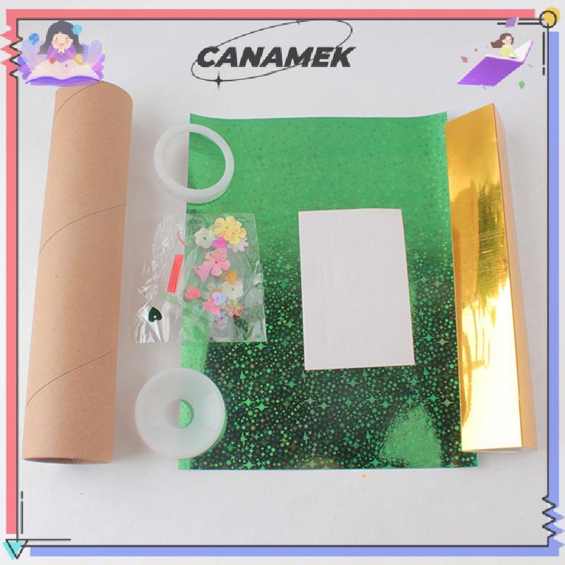 CANAMEK DIY Xoay Kính vạn hoa Bộ dụng cụ thí nghiệm khoa học Dụng cụ giảng dạy Mắt Tay Hợp tác Đồ chơi giáo dục cho trẻ em Quà tặng CSF