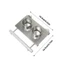 Thức ăn cho chim chống rỉ sét hàng đầu với nền tảng cá rô 2 cốc để gắn lồng Vẹt Hamster Thức ăn cho thú cưng Tưới nước Supp