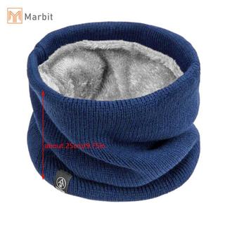 Marbit Khăn Dệt Kim Mùa Đông Ấm Ngáy Khăn Chắc Chắn Dày Len Cổ Ấm Unisex Nam Cổ Khăn Vòng Nữ Chui Đầu Khăn Mới