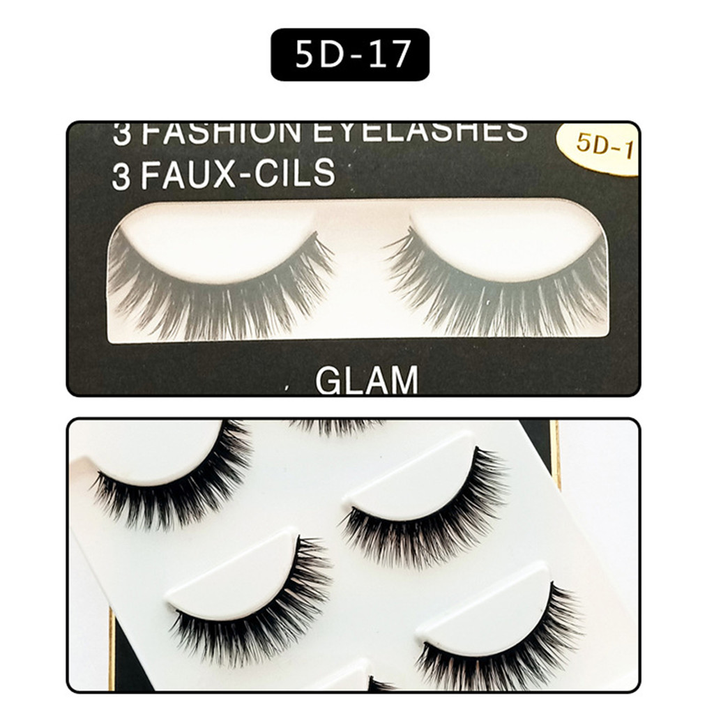 3 Cặp Lông Mi Giả Giả 8-15mm Wispy Hiệu Ứng 3D Uốn Lông Mi Mềm Mại Cho Nữ Và Bé Gái Trang Điểm DIY