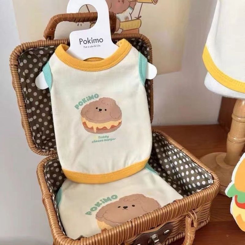 Mùa Xuân Mùa Hè Thú Cưng Quần Áo Chó Teddy Bichon Maltese Yorkshire Mèo Thú Cưng Mỏng Dễ Thương Chống Trơn