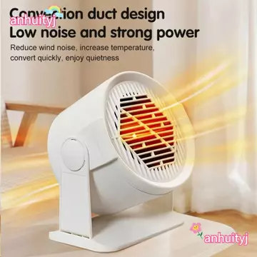 Quạt sưởi để bàn AHTY, Máy sưởi điện tiện lợi góc có thể điều chỉnh, Máy sưởi điện Mini đa chức năng di động Bảo vệ quá nhiệt Máy sưởi không khí ấm tại nhà
