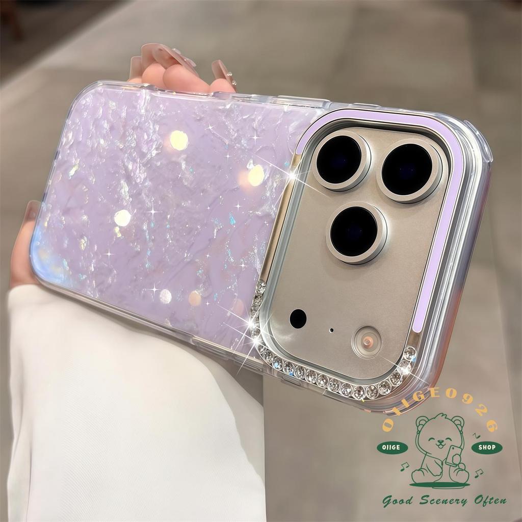 【 Ốp lưng iPhone17 】 Túi khí họa tiết đá cẩm thạch kim cương Vỏ điện thoại iphone17 Pro Max16 15 14 13 cho vỏ iPhone Vỏ mềm silicon TPU chống sốc