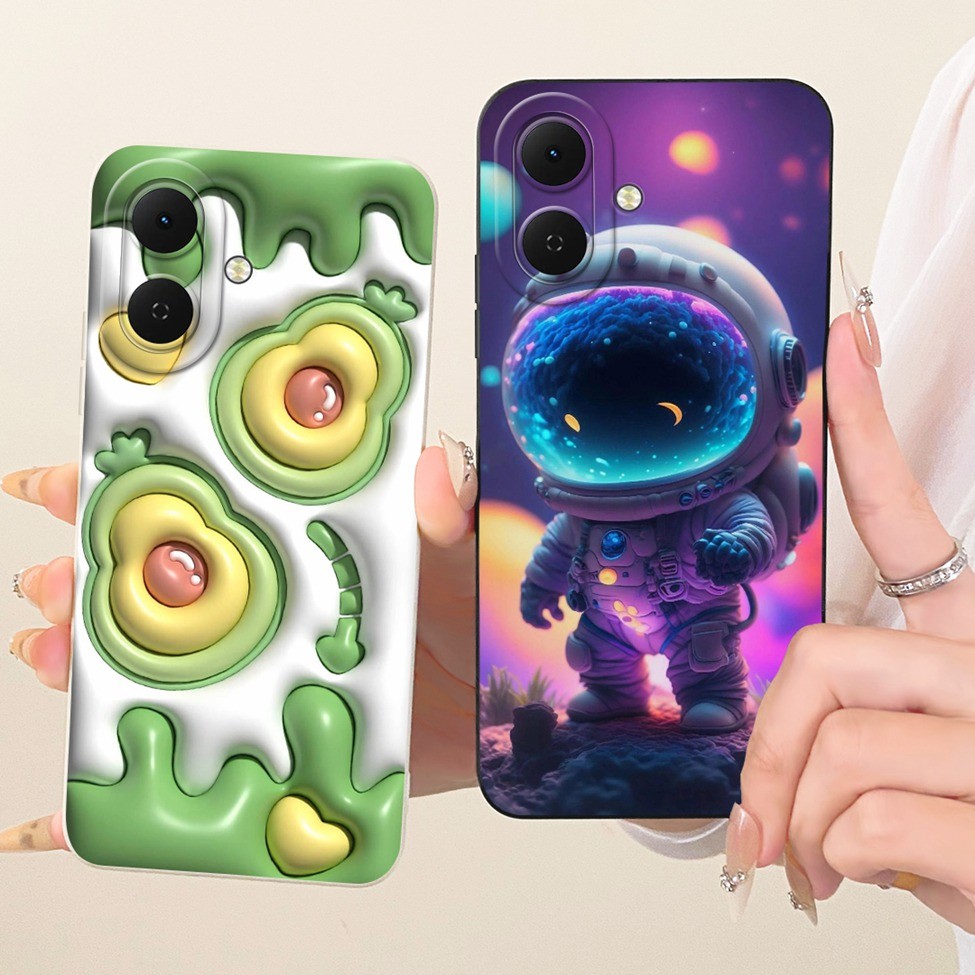 Vỏ Tecno Spark Go2 Vỏ KM4 Silicone Hoa thời trang sang trọng Kawaii Vỏ điện thoại chống sốc sơn dễ thương Techno Spark Go 2