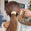 Dây buộc tóc BRBRAA 5 / 10 CÁI, Dây buộc tóc phối màu dày đậm, Phụ kiện tóc trang trí kiểu dáng đàn hồi cao bền bỉ dành cho nữ Cô gái