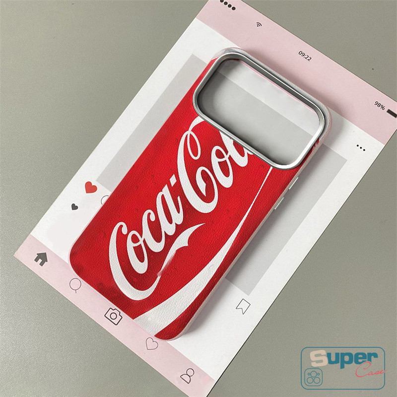 Ốp Lưng Tương Thích Cho iPhone 16 11 13 15 12 14 Pro Max 15 13 12 14 16 Pro XR X XS Max Thời Trang Thoáng Mát Cola Có Ga Uống Da Họa Tiết
