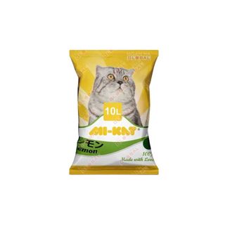Cát vệ sinh cho mèo Mi-kat 10L, Cát vệ sinh cho mèo khử mùi, vón cục túi 10L - PET KOOL