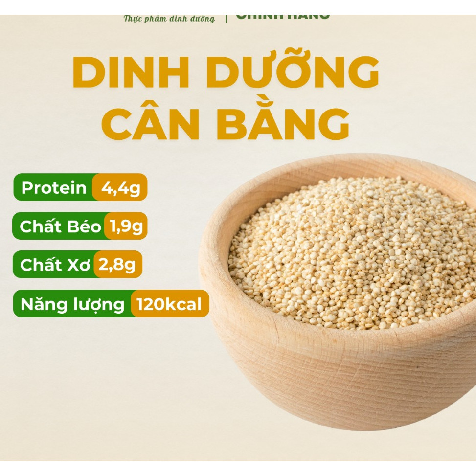 500GRm Hạt Diêm Mạch, Hạt Quinona Hữu Cơ Dinh Dưỡng Ăn Dặm Cho Bé Nhập Khẩu Peru, Làm Sữa Hạt, Ăn Kiêng, Giảm Cân 500g