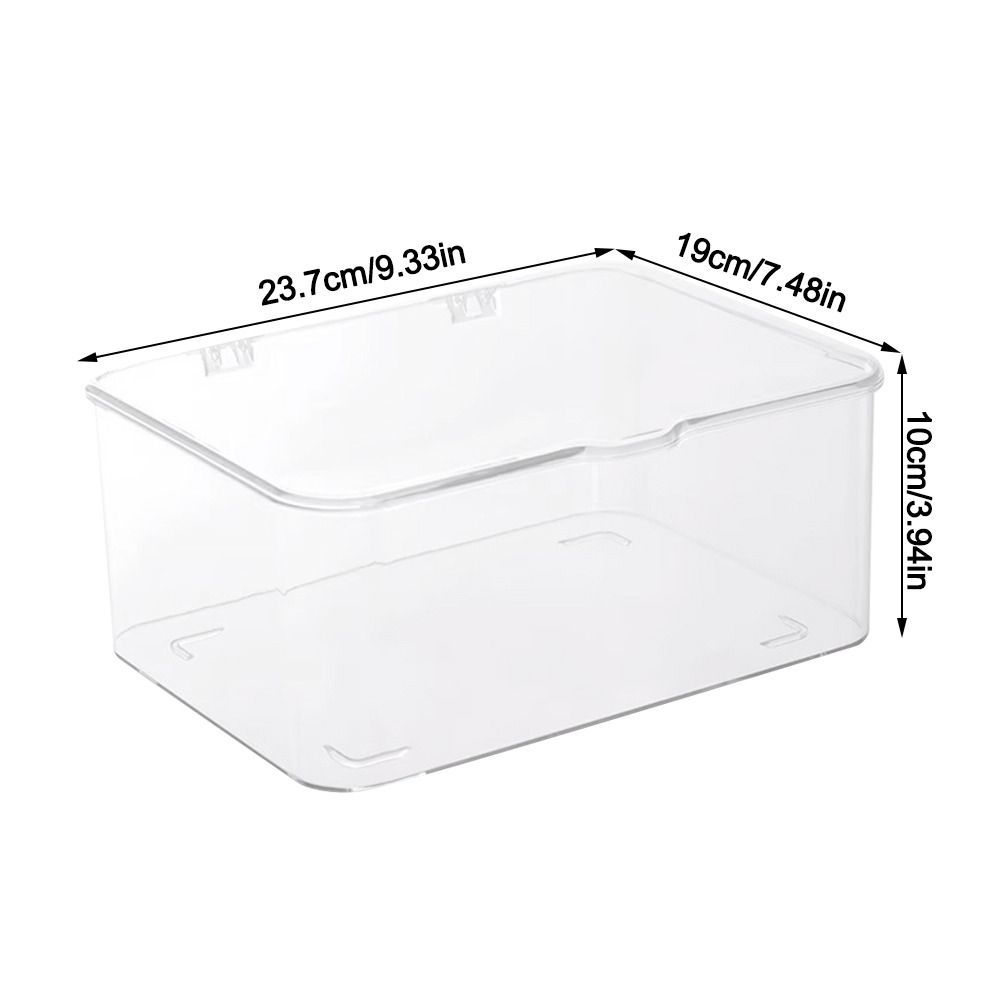 Hộp đựng mỹ phẩm MARGREDY, Hộp đựng đồ để bàn trong suốt bằng Acrylic, Chống bụi đa chức năng có nắp đựng đồ lặt vặt dung tích lớn cho gia đình & văn phòng