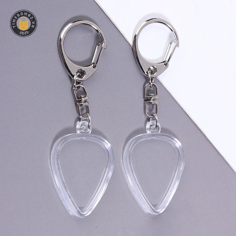 {TB & Bag} 3 / 5 Chiếc Guitar Pick Collection Box Móc Khóa Khung Ảnh Trong Suốt Có Thể Thay Thế Mặt Dây Chuyền Có Thể Tháo Rời Phụ Kiện Âm Nhạc.