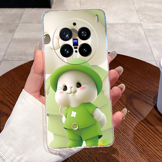 Dành Cho Vivo X200 Pro Vỏ Trong Suốt Sang Trọng Dễ Thương Thỏ Tình Yêu Ngộ nghĩnh TPU Mềm Ốp Lưng Cho Vivo X200Pro X200 X 200 Pro 5G Vỏ Điện Thoại
