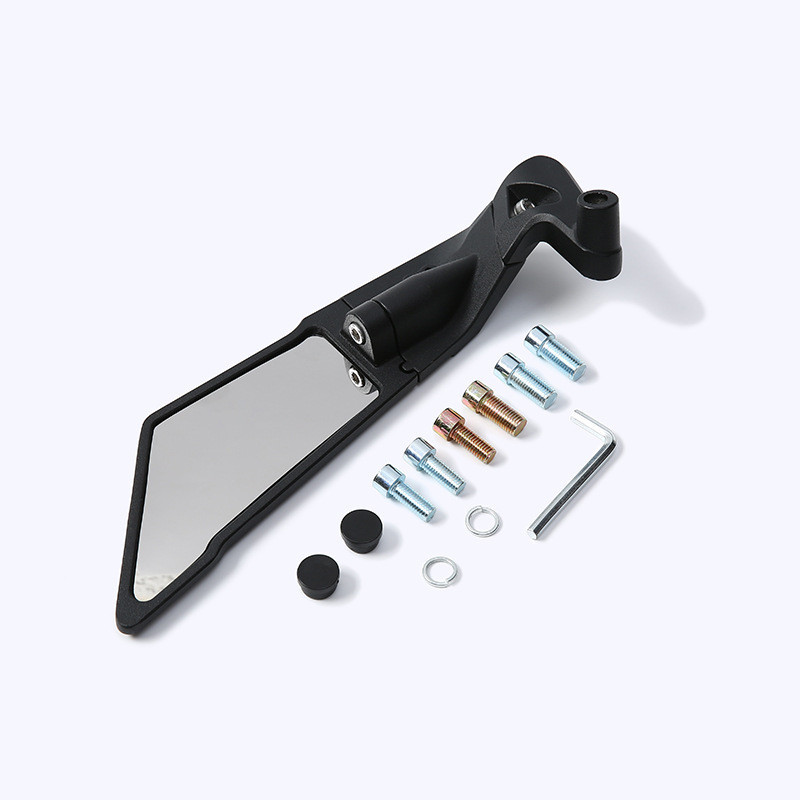Gương Cánh Én, Cho SH / Vespa / PG1 / XSR / CB, Mặt Kính Trắng, Góc Rộng, 1Cặp