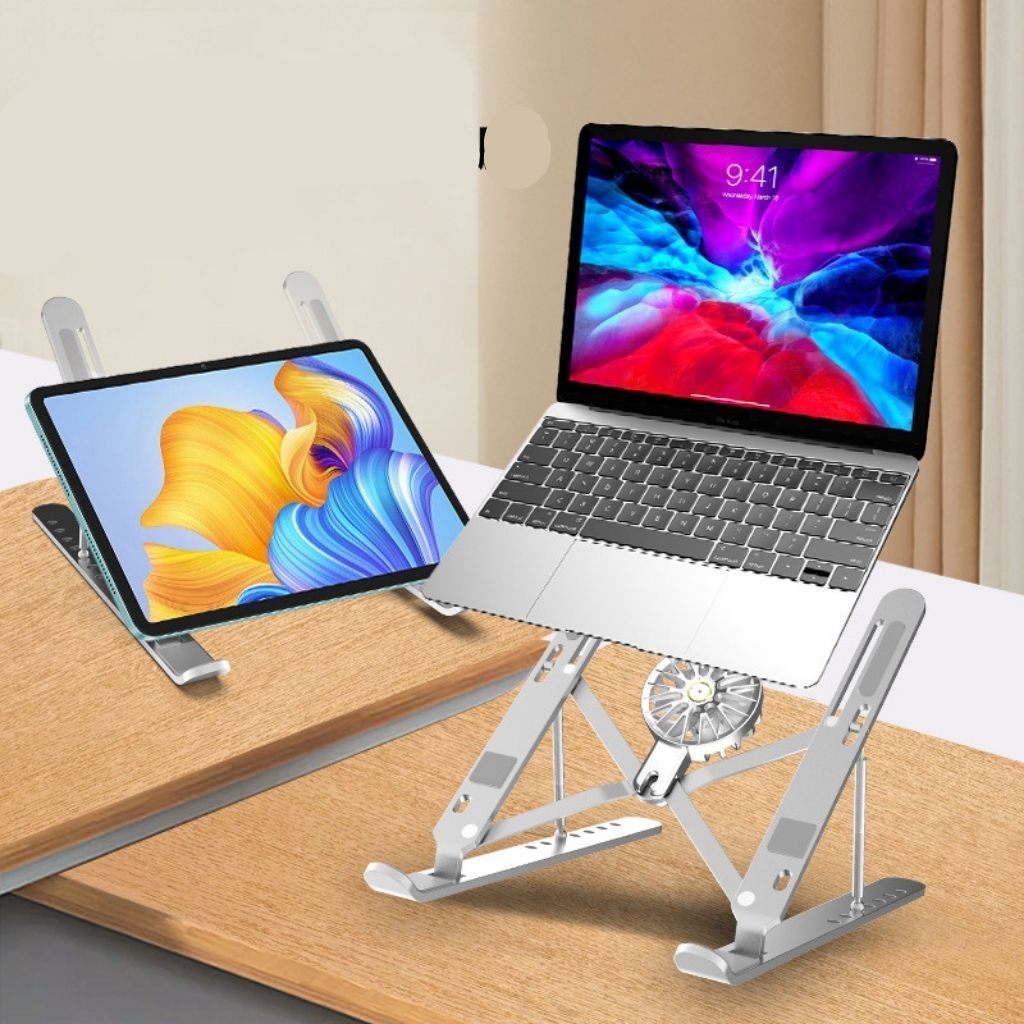 Giá đỡ máy tính điều chỉnh chiều cao - Thiết kế ergonomic, giảm mỏi vai gáy，nhôm N3 ，kèm quạt tản nhiệt
