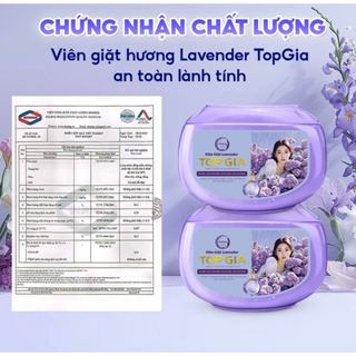 Viên giặt xả TopGia, hương hoa hồng và lavender, giặt sạch, tiết kiệm,an toàn cho bé Topgia Store1