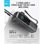 Sạc dự phòng ANKER Zolo 25kmAh | Công suất 165W | Tích hợp 2 cáp USB-C rút gọn | Có màn hình - A1695 — ảnh 8