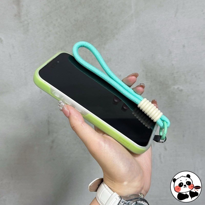 Ốp Điện Thoại Cầm Ảnh 2 Trong 1 Có Dây Buộc Cho OPPO Reno 14 Pro 14F 13F 12F 13 12 Pro 11F 11 Pro 10 8 Pro 4G 5G Vỏ Màu Kẹo Dễ Thương Mezzanine Khe Cắm Ảnh