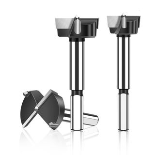 Bit khoan bản lề OUSXA, Mũi khoan ba mũi 12-22mm, Lưỡi dao hợp kim cacbua vonfram Forstner Dụng cụ chế biến gỗ
