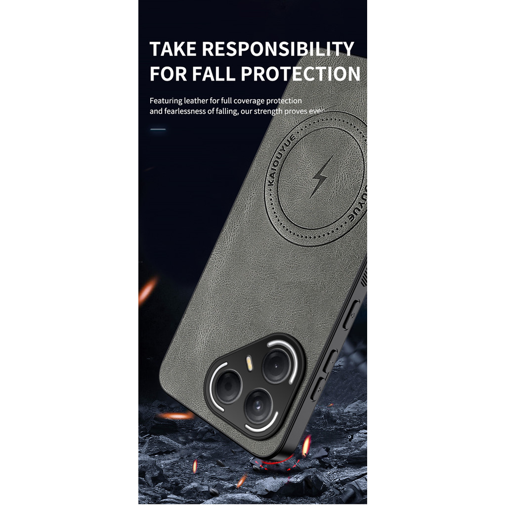 Dành Cho Tecno Pova 7 / 7 Pro / Ultra 5G LJ9 LJ8 LJ7 LJ6 Da Cừu Sang Trọng Từ Matte Cover Chống Rơi Cản