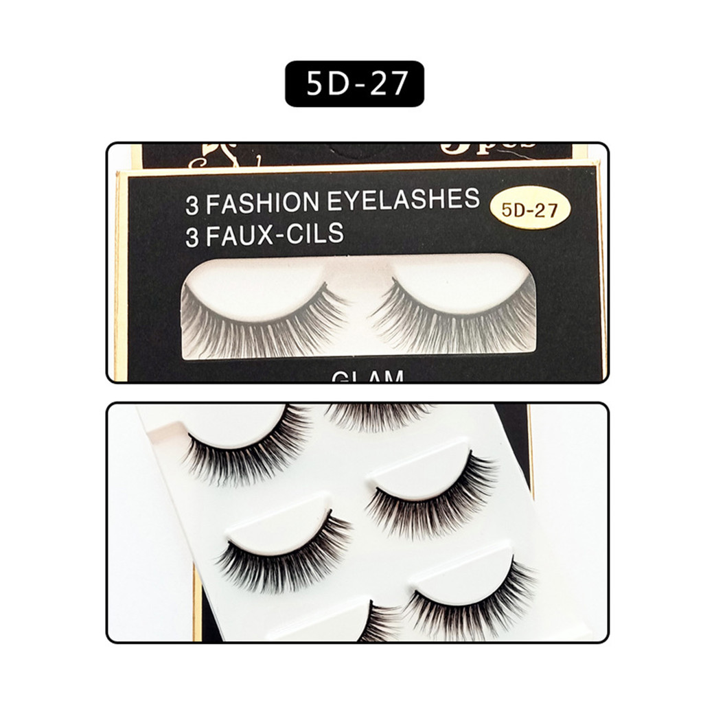 3 Cặp Lông Mi Giả Giả 8-15mm Wispy Hiệu Ứng 3D Uốn Lông Mi Mềm Mại Cho Nữ Và Bé Gái Trang Điểm DIY