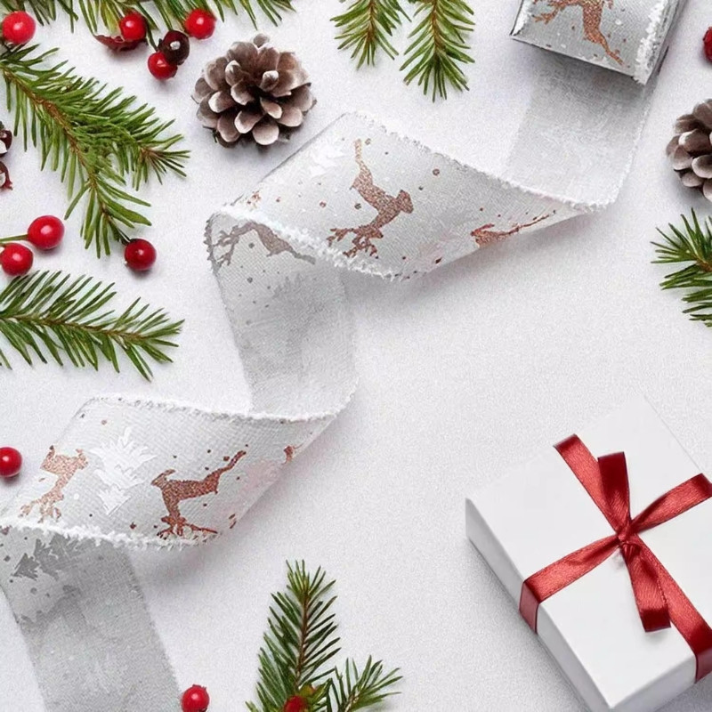 Ruy Băng Gói Quà Noel – Dây Ruy Băng Thắt Nơ Nhiều Màu Trang Trí Giáng Sinh & Buộc Hộp Quà Sinh Nhật