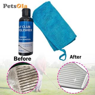 Dụng cụ vệ sinh clb golf 100ml kèm khăn laucompact, tiện lợi cho việc làm sạch rãnh của gậy golf