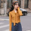 Mutu Áo Thun Nữ Cổ Tròn Phối Ren, Form Slim-Fit Ôm Body, Phong Cách Pháp
