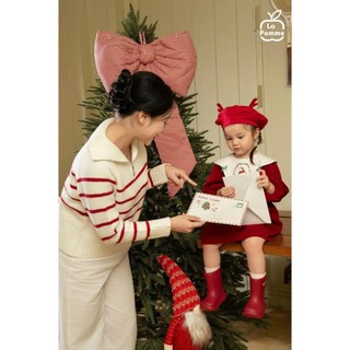 La pomme AW2025 BST váy, yếm giáng sinh cho bé T11.4