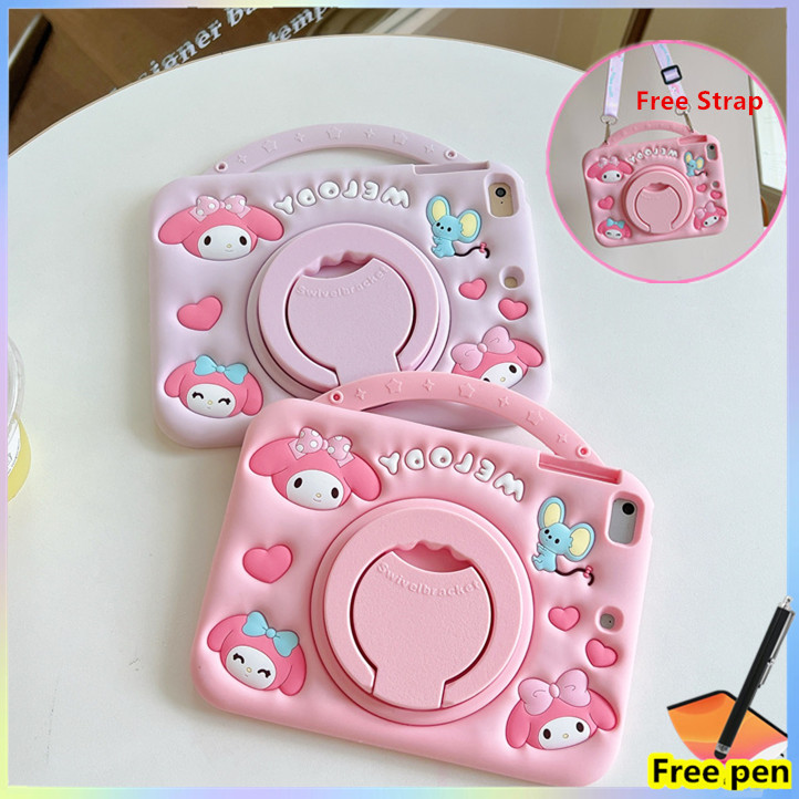 Ốp Lưng Tương Thích Cho Honor Pad 10 2025 12.1inch Dây Đeo Máy Tính Bảng Vỏ Keo Mềm Cầm Tay Trẻ Em An Toàn
